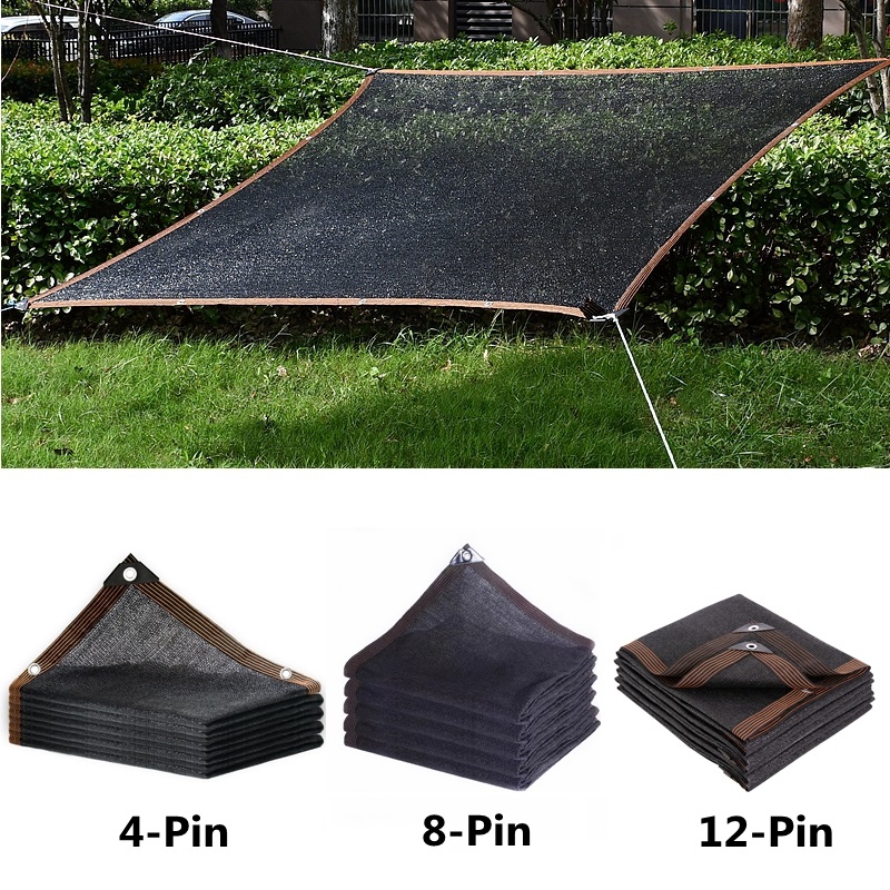 Outdoor Furniture Hdpe - 4/8/12PIN الأسود ظلة صافي التظليل 60