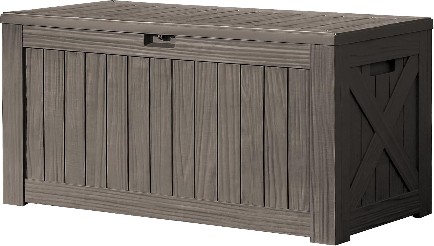 Outdoor Furniture Wood - صندوق تخزين كبير بسعة 120 جالون