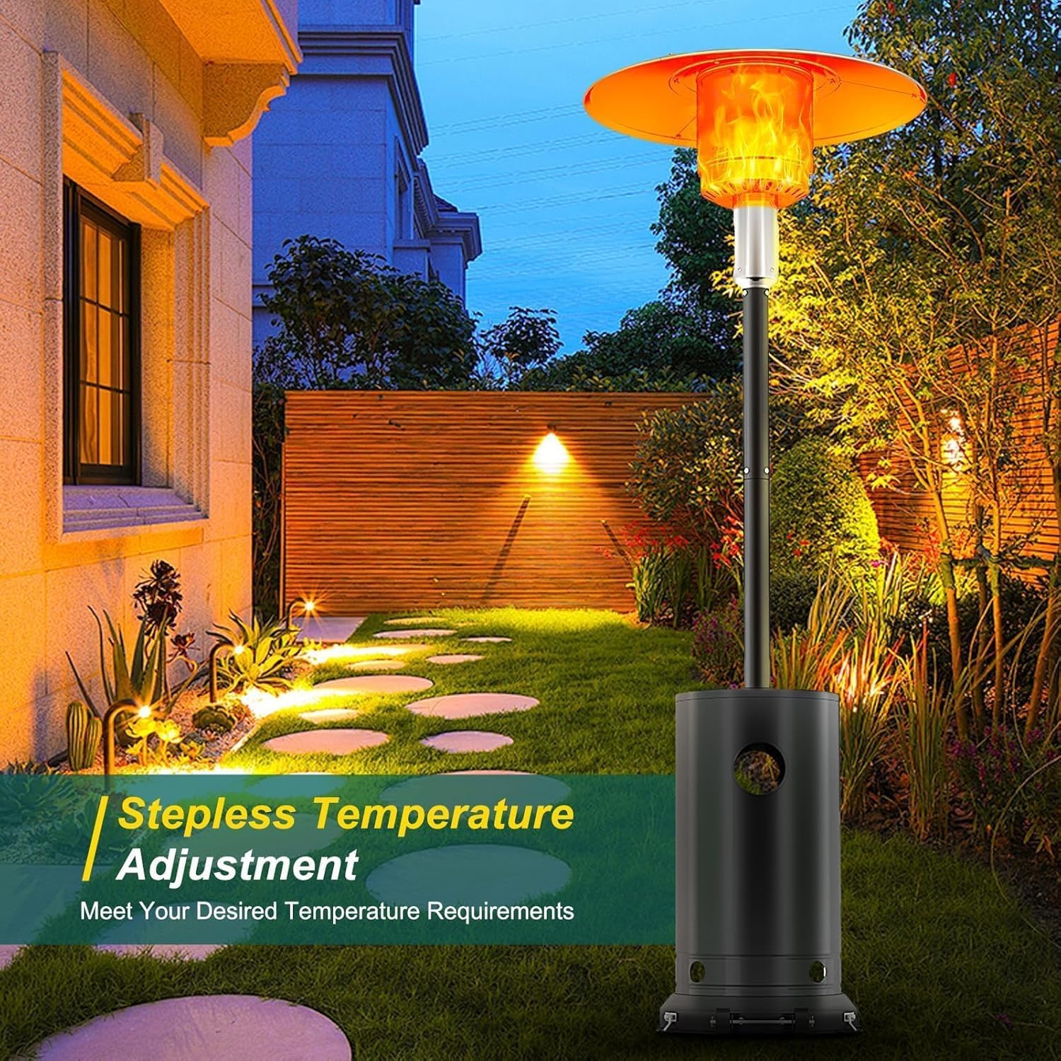 مصباح حراري خارجي بقدرة 4000 و - مراجعة Patio Heater Standing وسعره