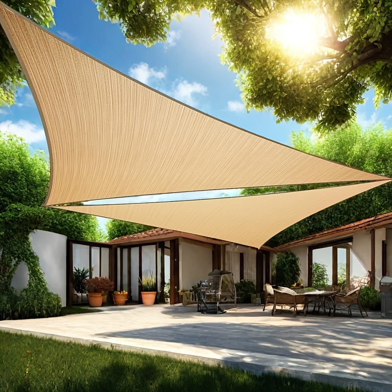 مظلة شمسية، قماش تظليل مثلثي ا - مراجعة Outdoor Furniture Hdpe وسعره
