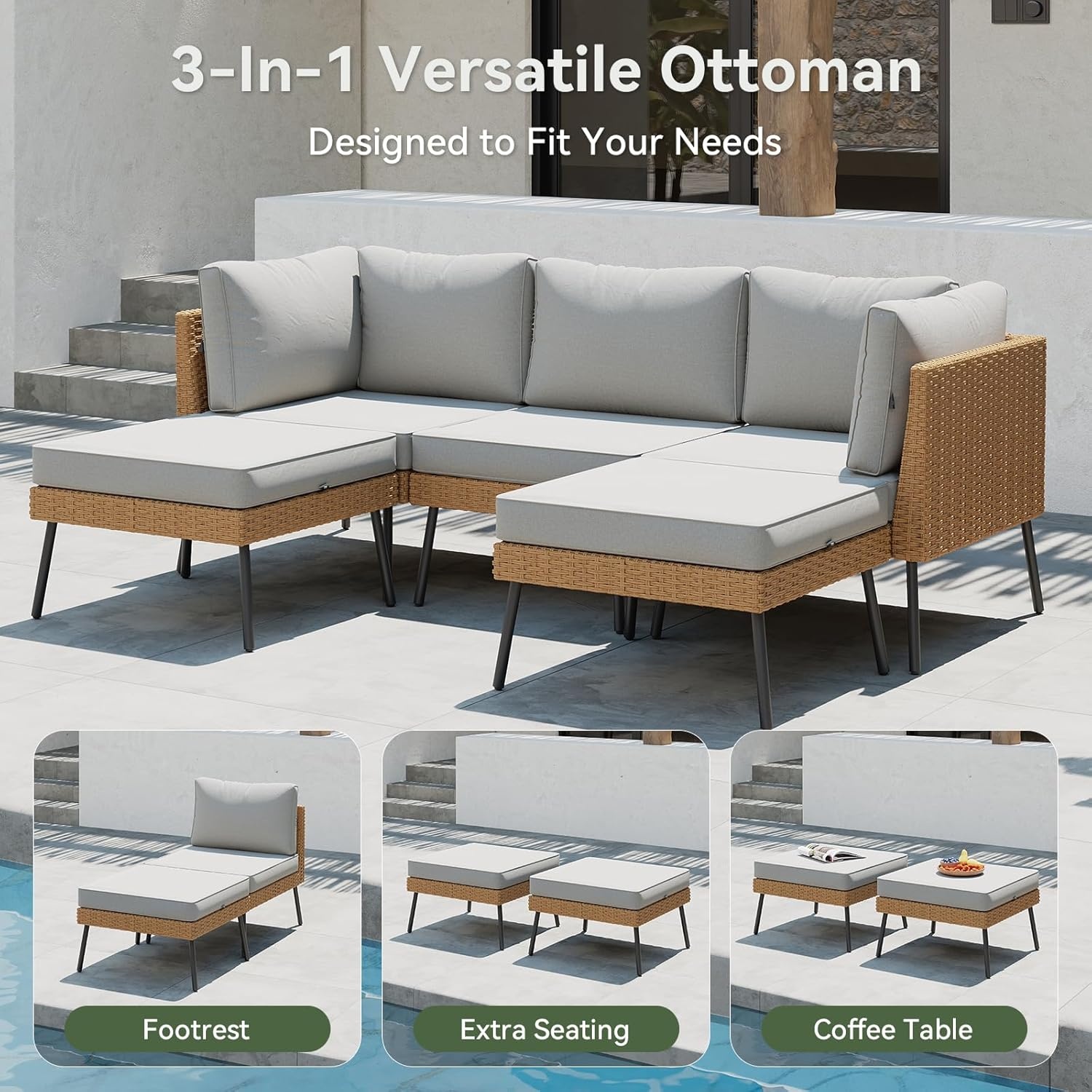 طقم أثاث خارجي من أكسون مكون م - مراجعة Outdoor Furniture Hdpe وسعره