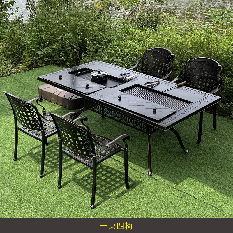 طاولة وكراسي حديقة التراس والش - مراجعة Outdoor Furniture Wood وسعره